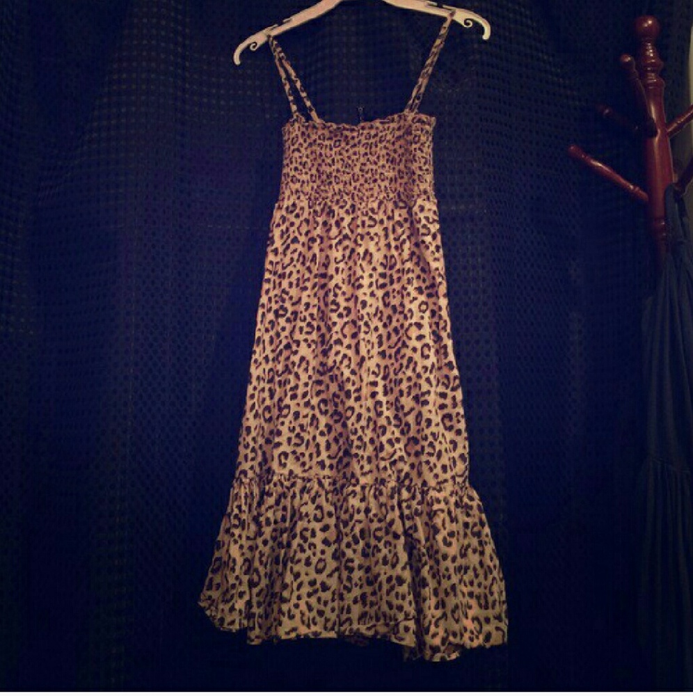 one piece leopord slip dress